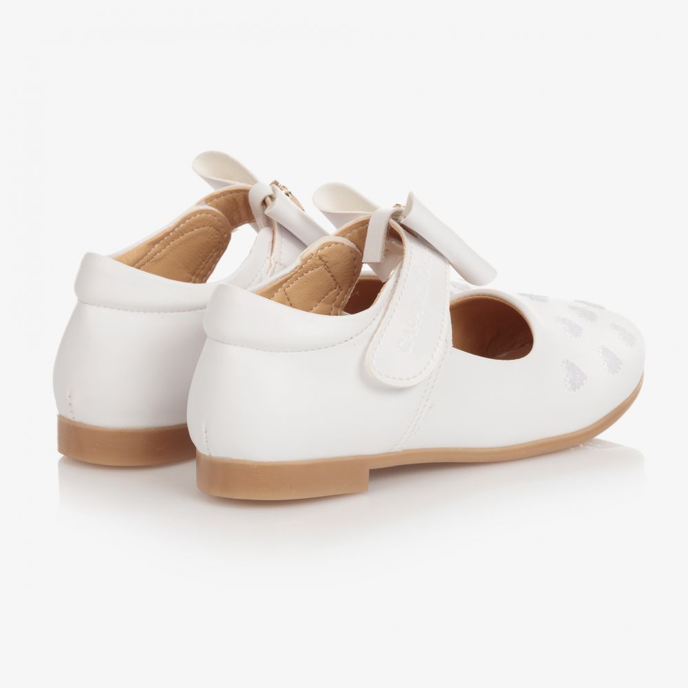 Caramelo Kids-Белые туфли с бантиками для девочек | Childrensalon