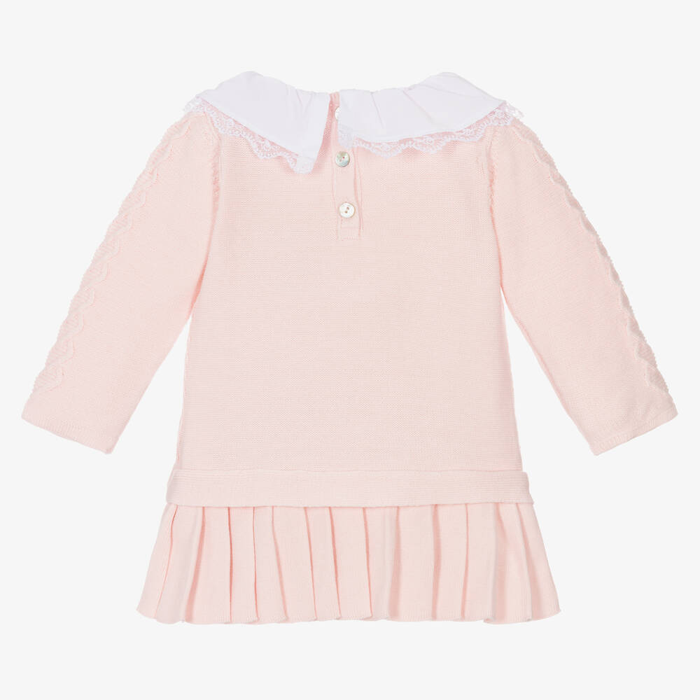 Caramelo Kids-Розовое трикотажное платье из хлопка | Childrensalon