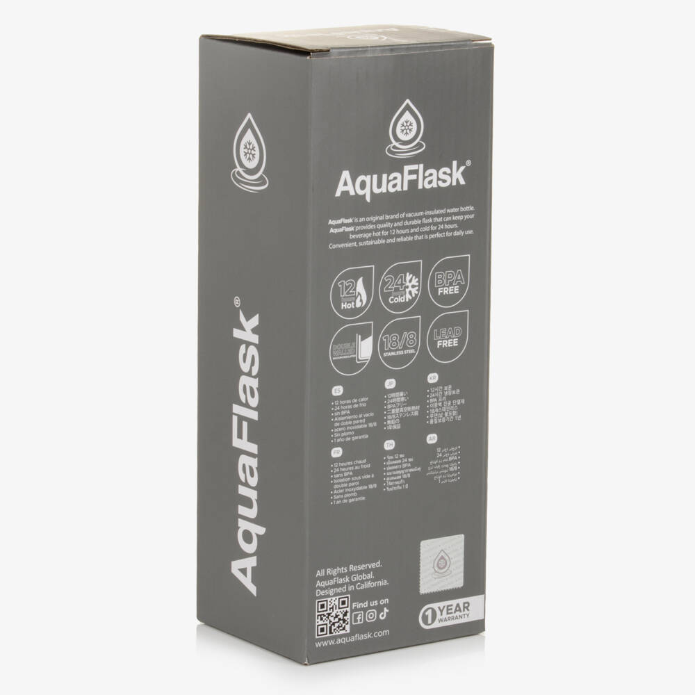 Caramelo Kids-Stone Grey AquaFlask Water Bottle (532ml) | Childrensalon