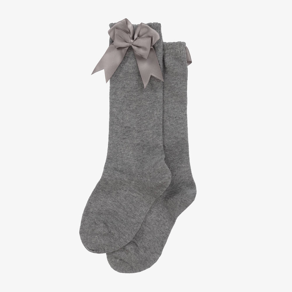 Carlomagno-Серые хлопковые гольфы для девочек | Childrensalon