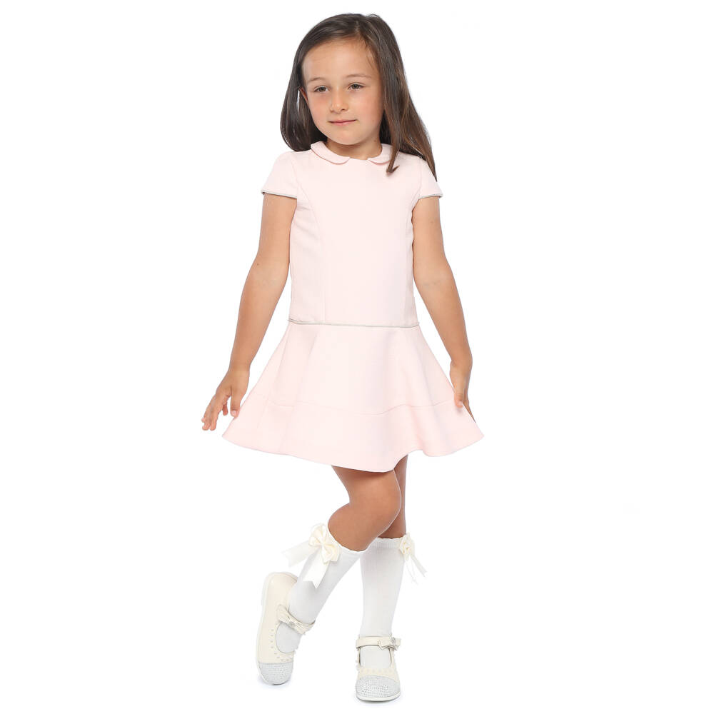 Carlomagno-Girls Ivory Cotton Knee Length Socks | Childrensalon