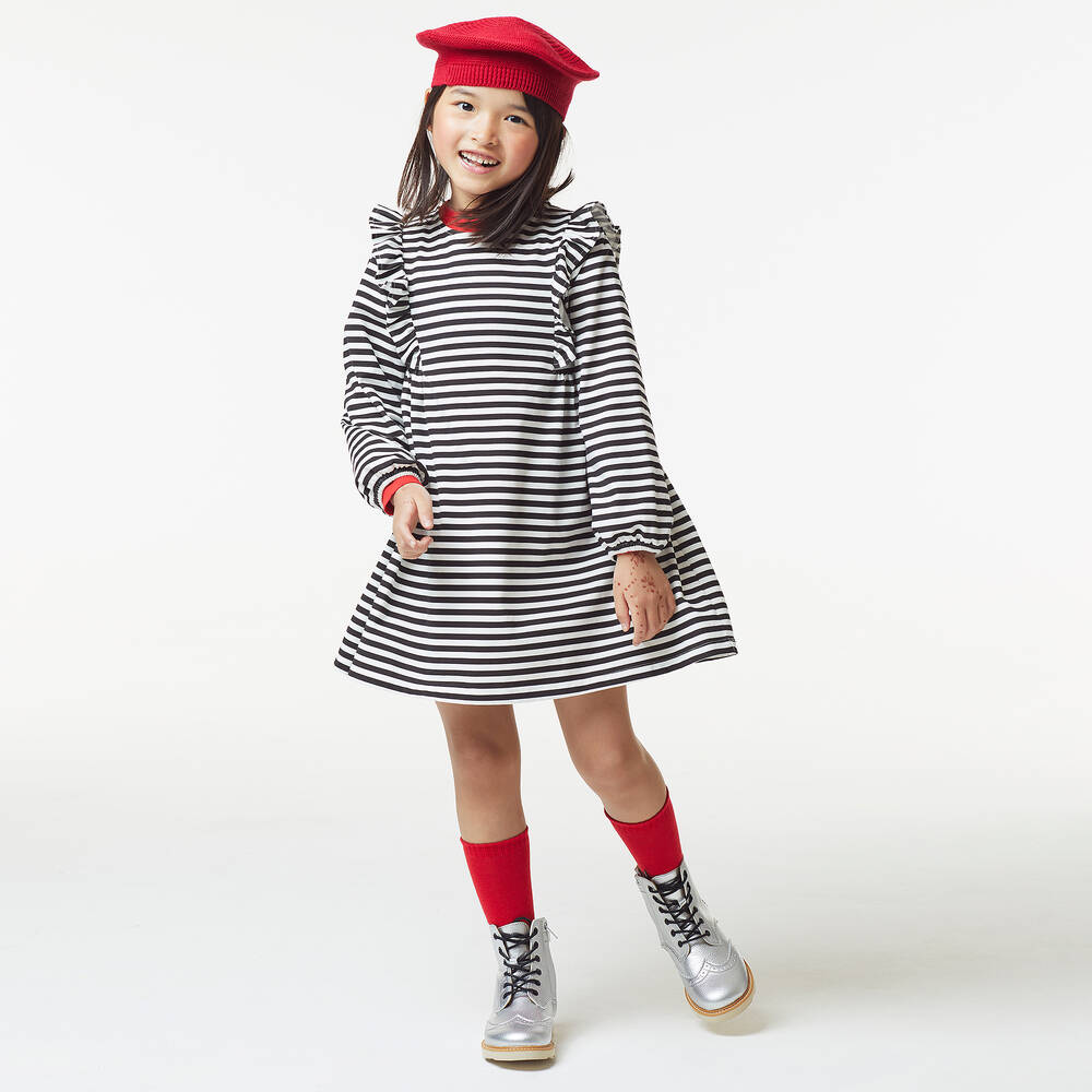 Carlomagno-Red Cotton Knee Length Socks | Childrensalon