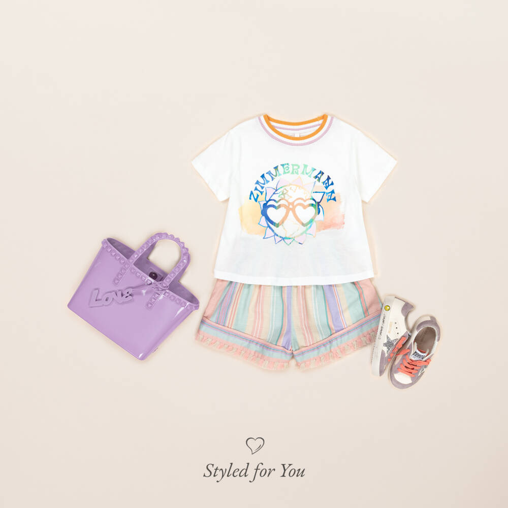 Carmen Sol-Girls Purple Studded Mini Tote Bag (18cm) | Childrensalon