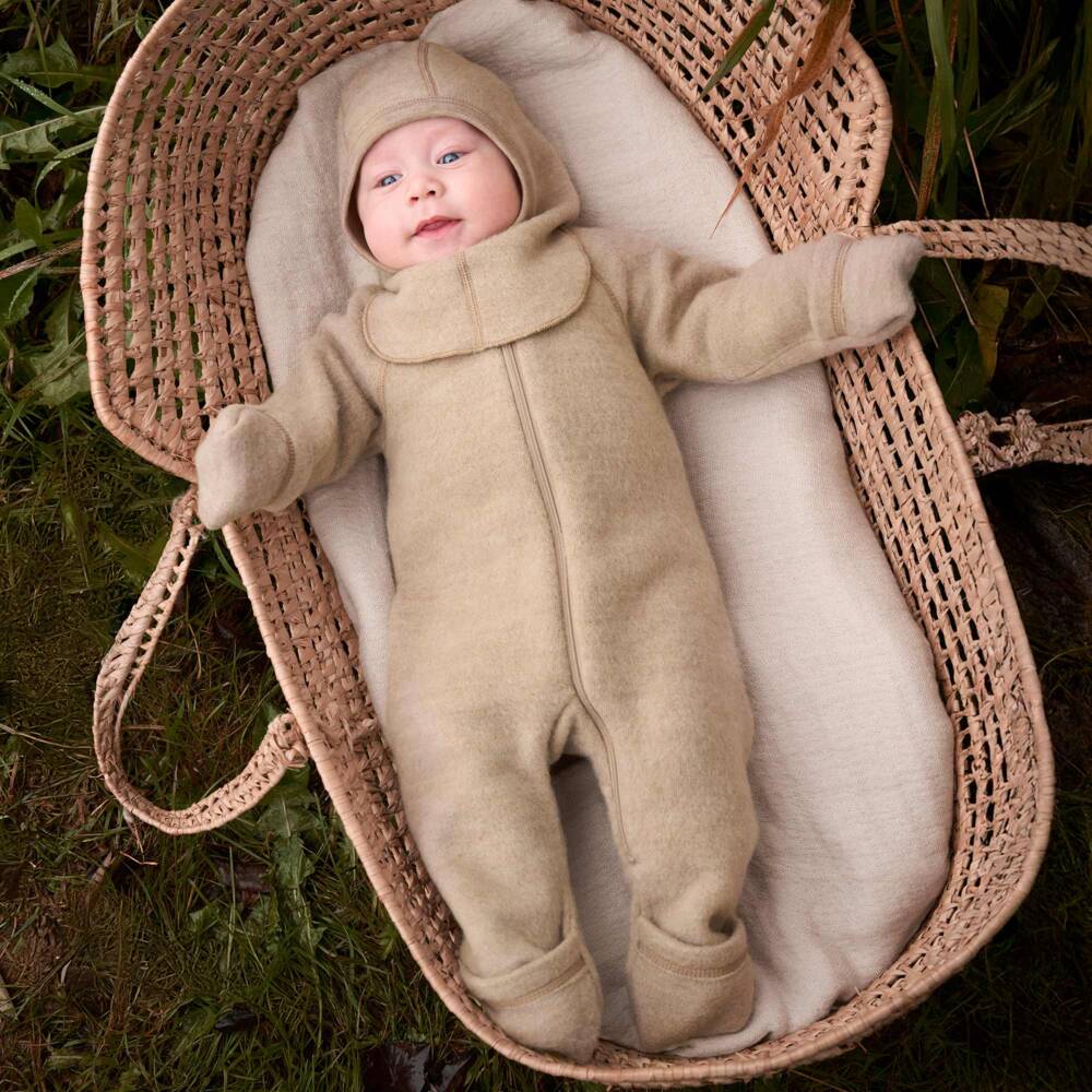 CeLaVi-Beige Thermal Pramsuit | Childrensalon