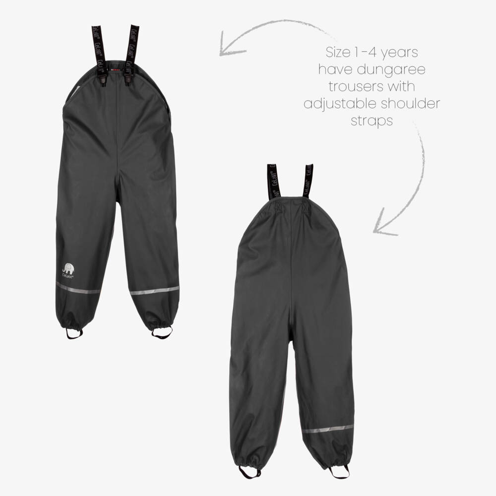 CeLaVi-Black 2 Piece Rainsuit | Childrensalon