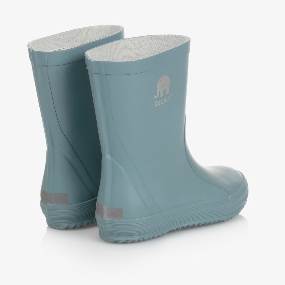CeLaVi-Blue Rubber Rain Boots | Childrensalon
