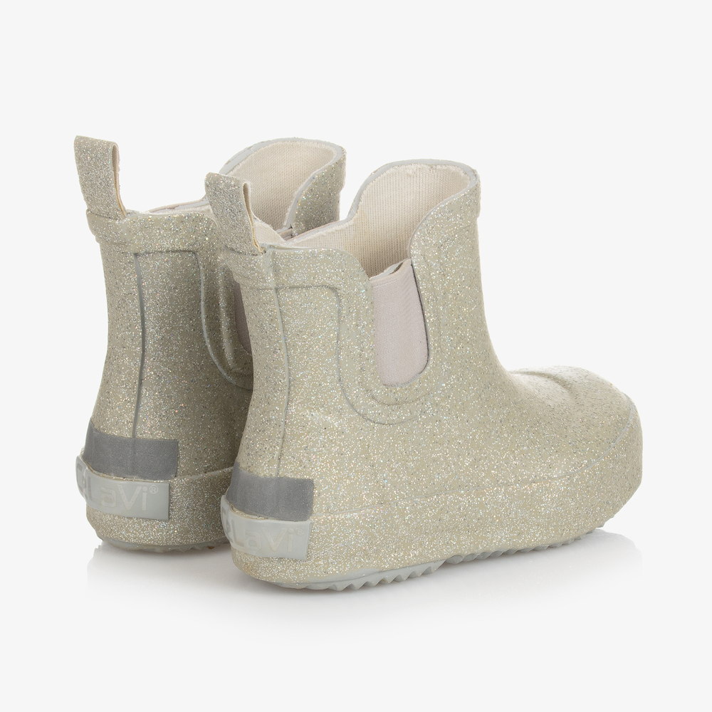 CeLaVi-Золотистые резиновые сапоги с блестками для девочек | Childrensalon