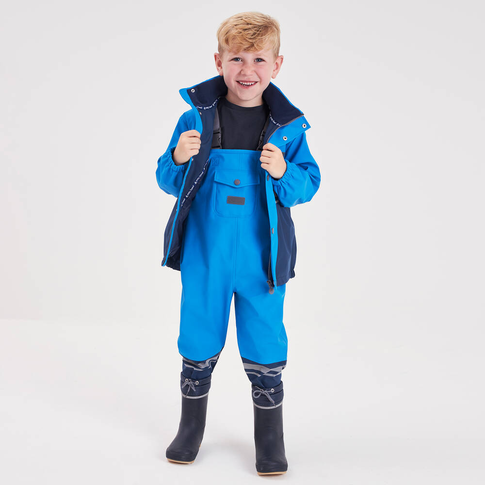 CeLaVi-Navy Blue Rubber Rain Boots | Childrensalon