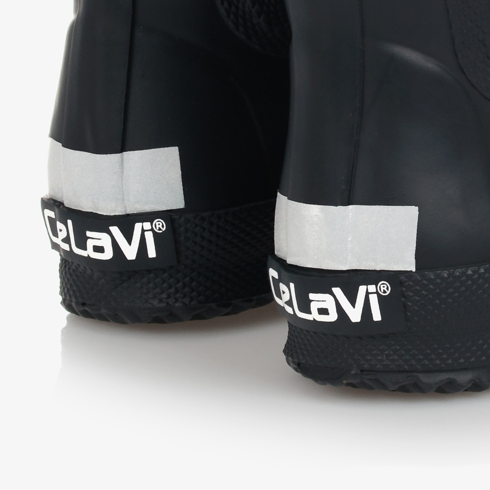 CeLaVi-Navy Blue Short Rain Boots | Childrensalon