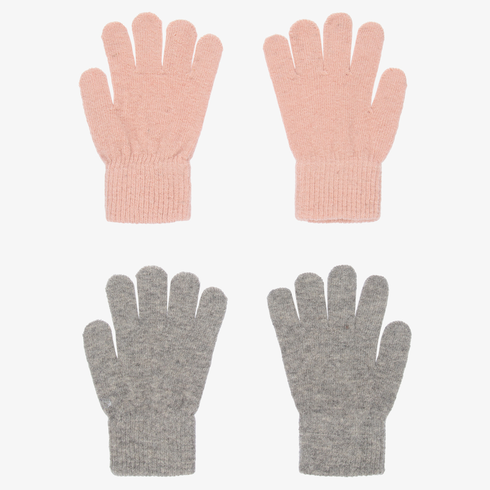 CeLaVi-Pink & Grey Gloves (2 Pack) | Childrensalon