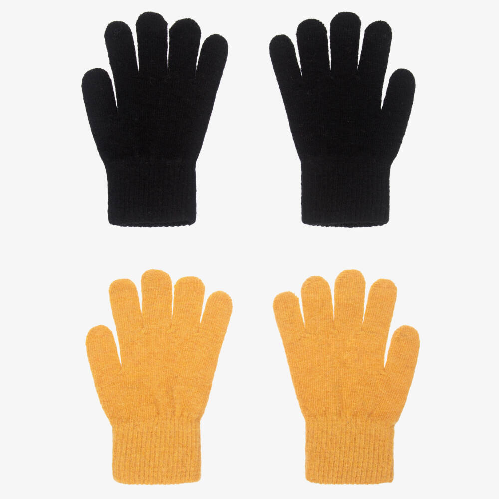 CeLaVi-Yellow & Black Gloves (2 Pack) | Childrensalon