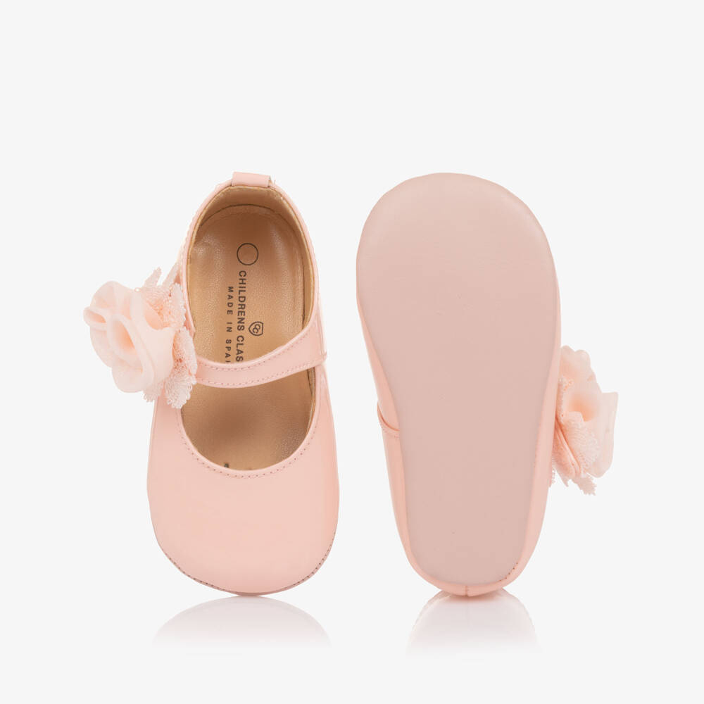 Children's Classics-Baby Girls Pink Patent Leather Pre-Walker Shoes | Childrensalon