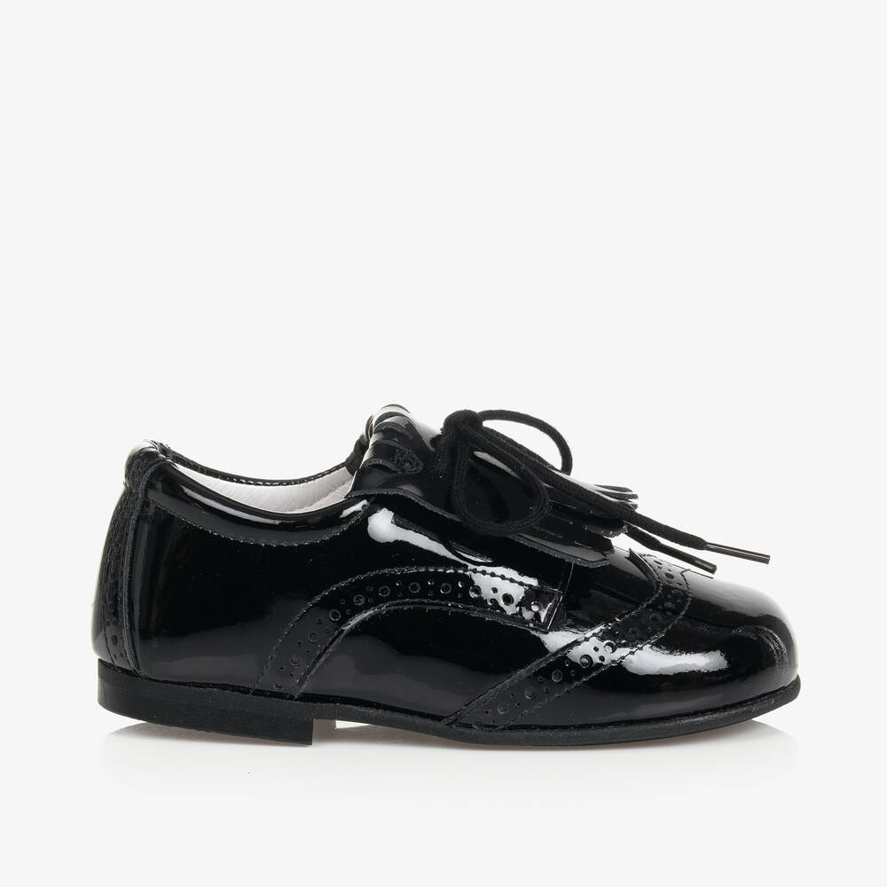 Children's Classics-Black Patent Leather Brogues | Childrensalon