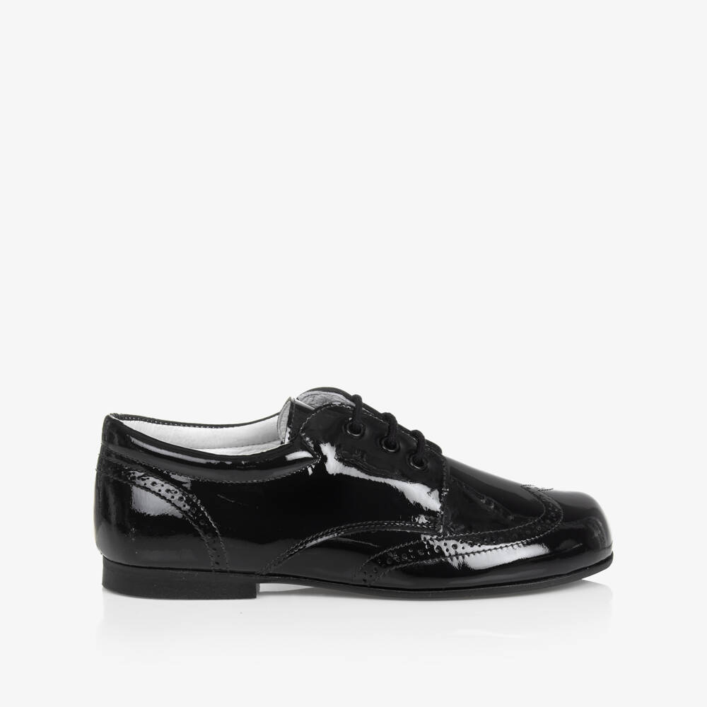 Children's Classics-Black Patent Leather Brogues | Childrensalon