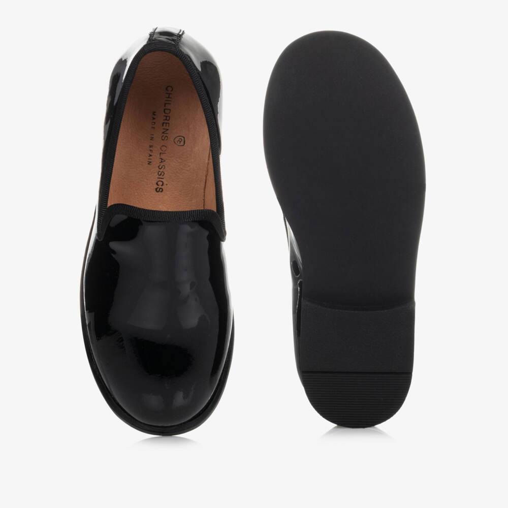 Children's Classics-Black Patent Leather Loafers | Childrensalon