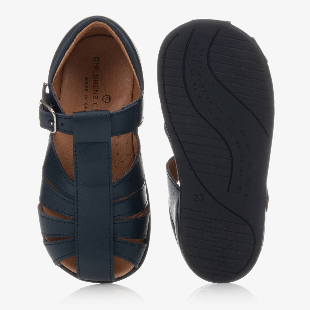 Children's Classics-Синие кожаные сандалии | Childrensalon