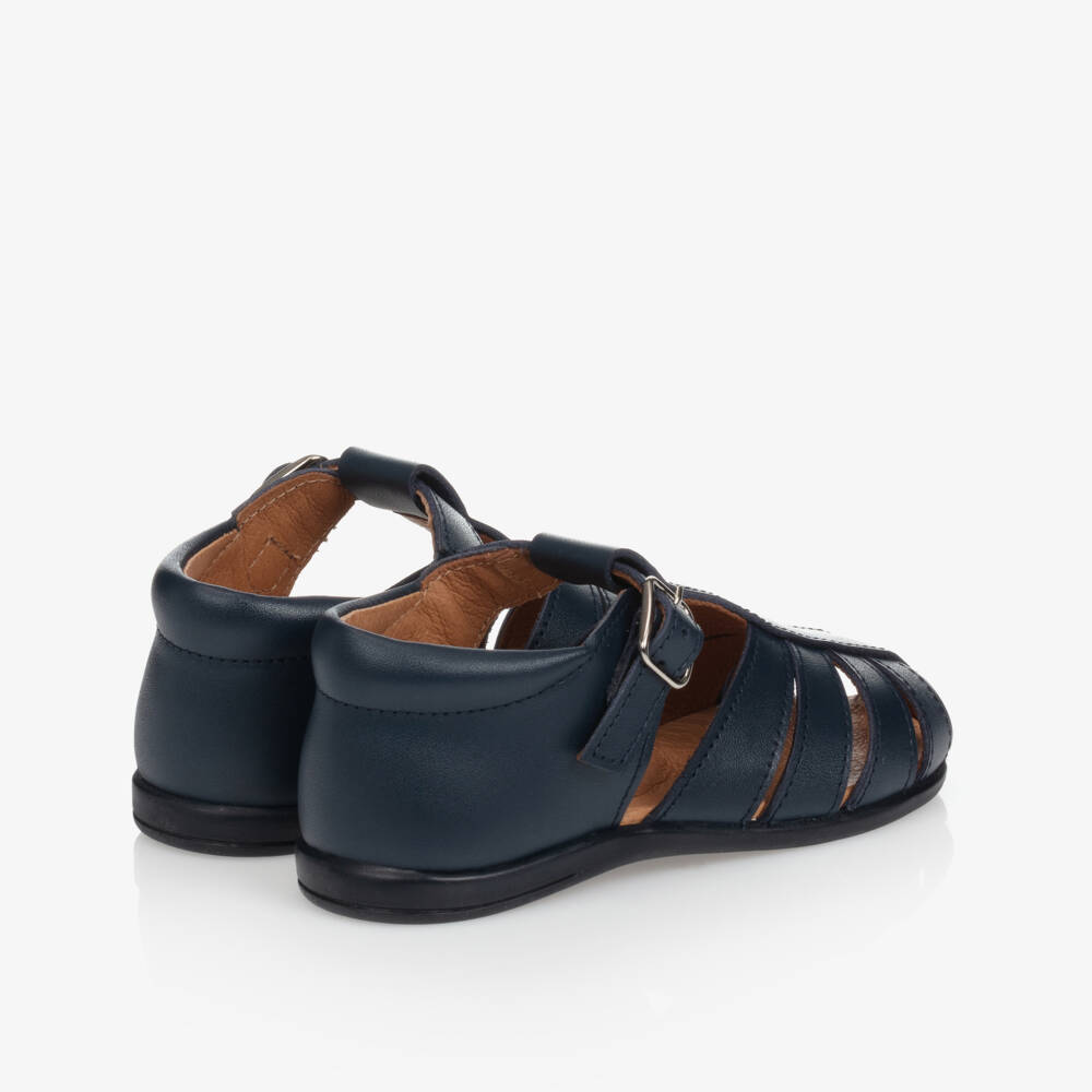 Children's Classics-Синие кожаные сандалии | Childrensalon