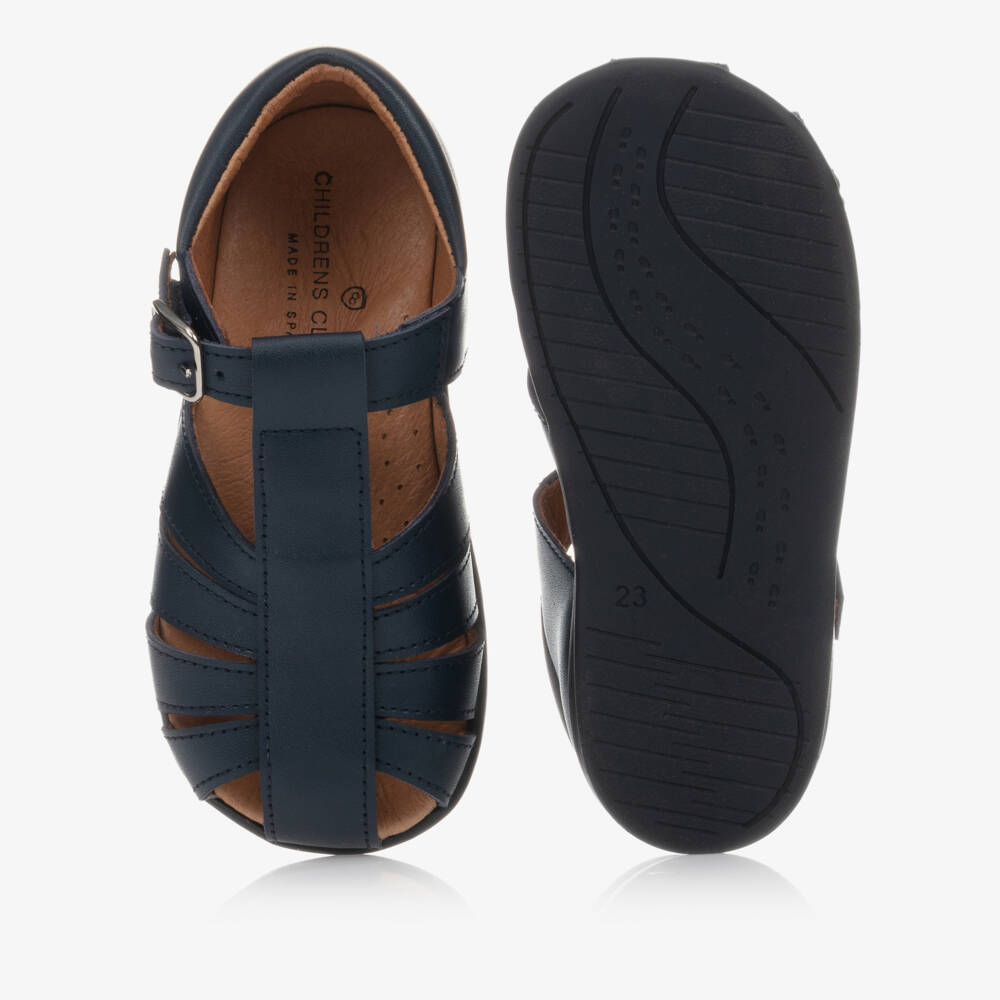 Children's Classics-Синие кожаные сандалии | Childrensalon
