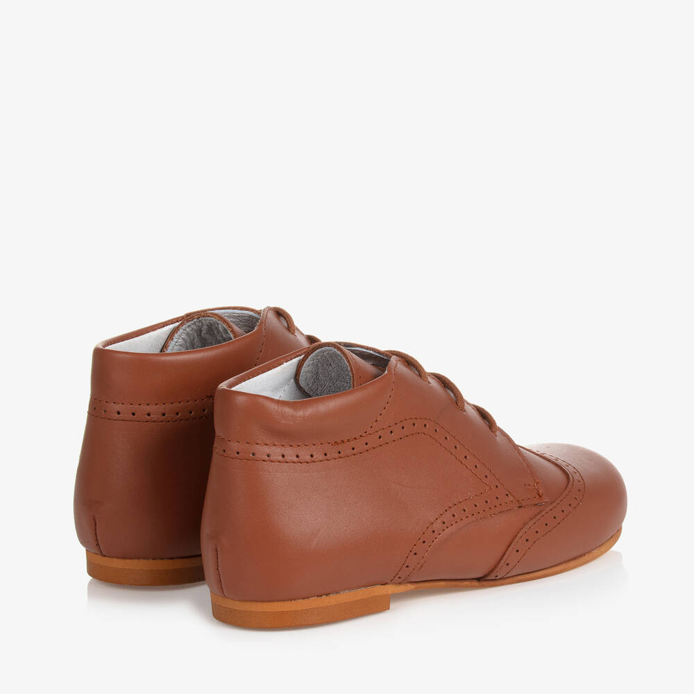 Children's Classics-Boys Brown Brogue Shoes | Childrensalon