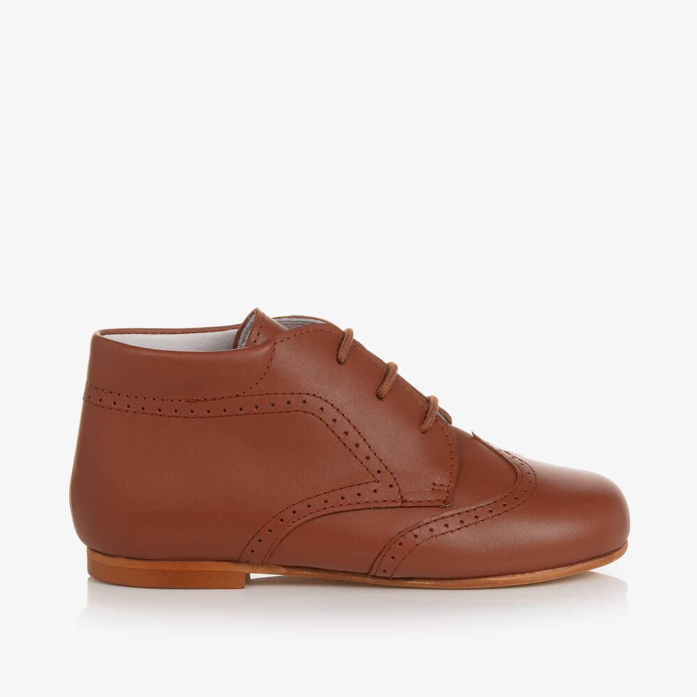 Children's Classics-Boys Brown Brogue Shoes | Childrensalon