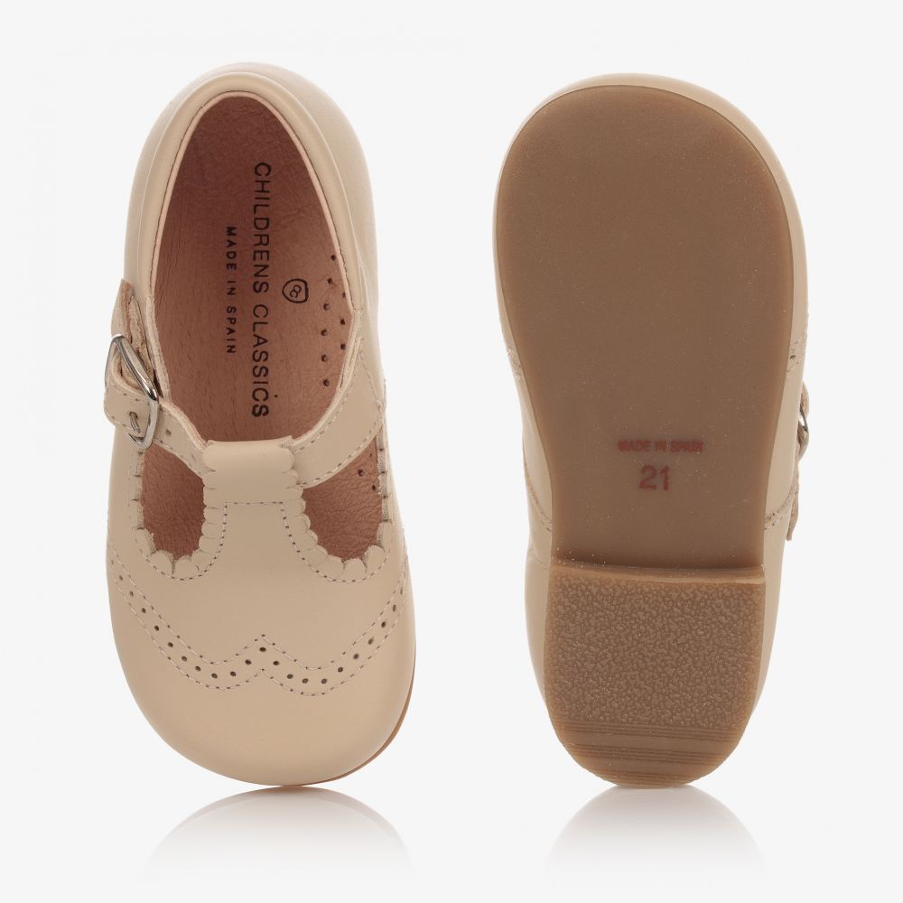 Children's Classics-Кремовые кожаные туфли | Childrensalon