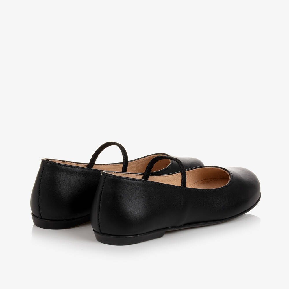 Children's Classics-Черные кожаные туфли для девочек | Childrensalon