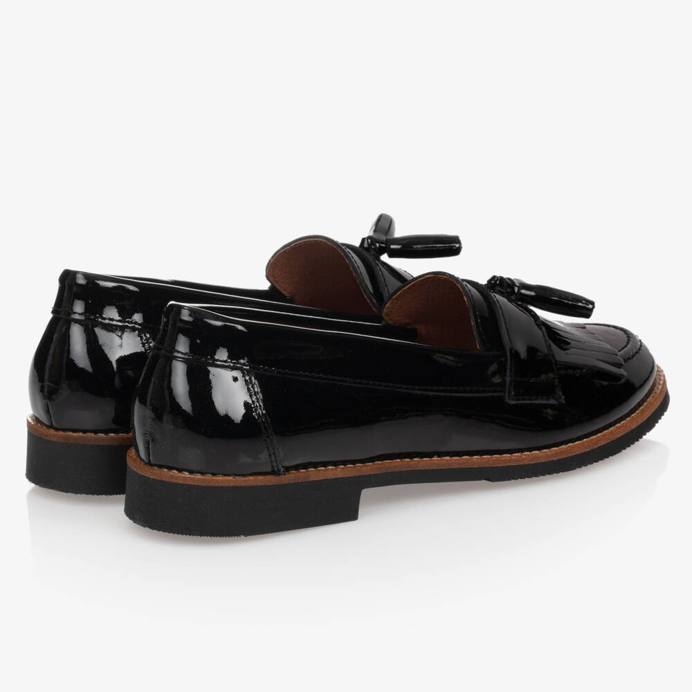 Children's Classics-Girls Black Patent Leather Loafers | Childrensalon
