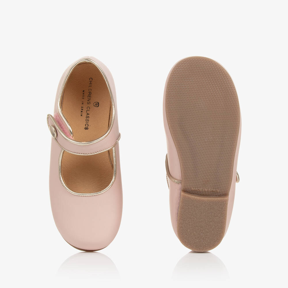 Children's Classics-Girls Pink & Gold Shoes | Childrensalon