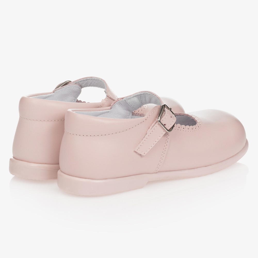 Children's Classics-Розовые кожаные туфли для девочек | Childrensalon