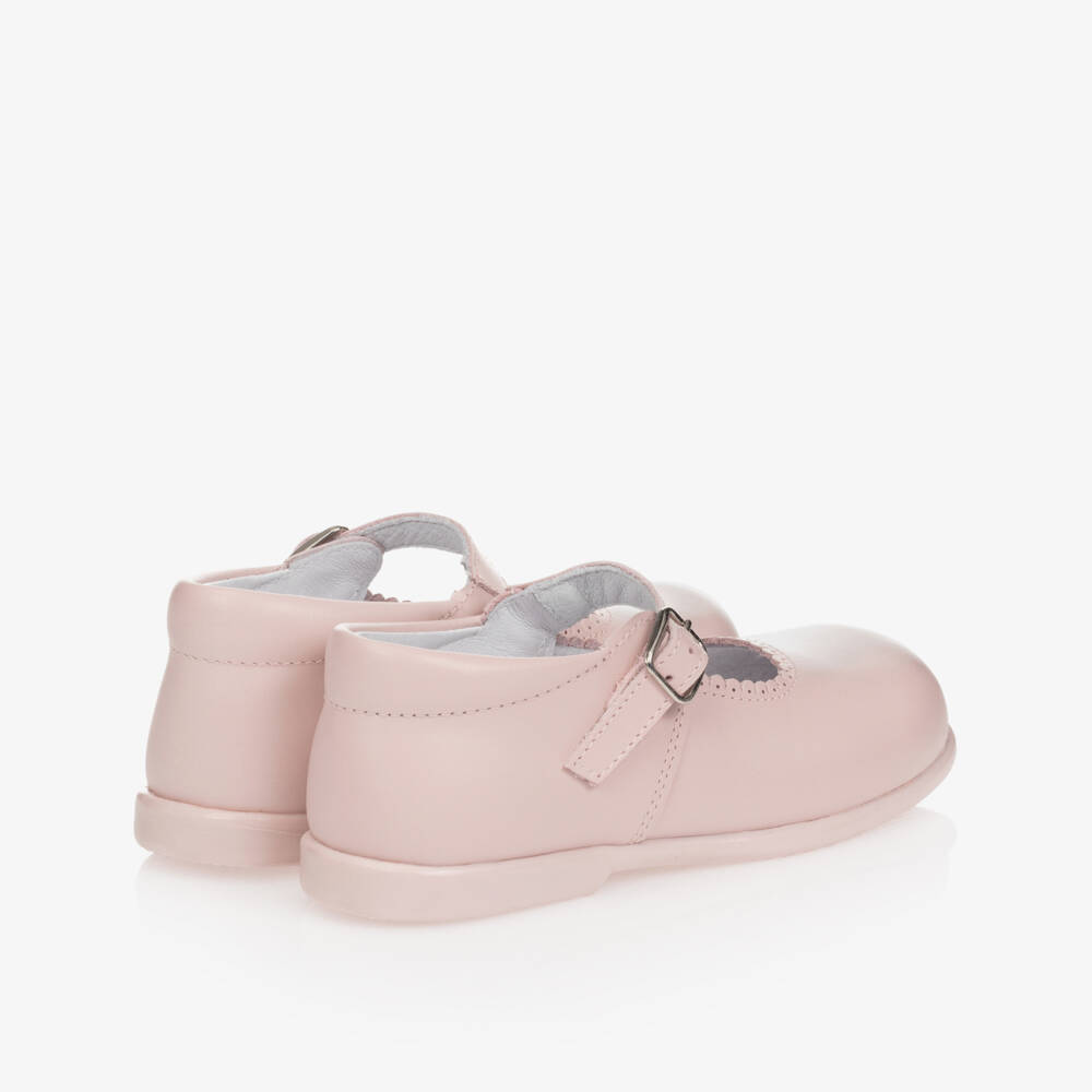 Children's Classics-حذاء جلد لون وردي للفتيات | Childrensalon