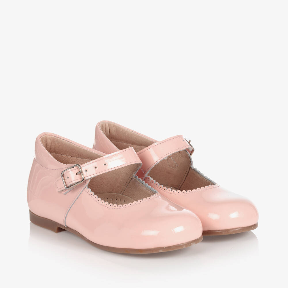 Children's Classics-Girls Pink Patent Bow Shoes | Childrensalon