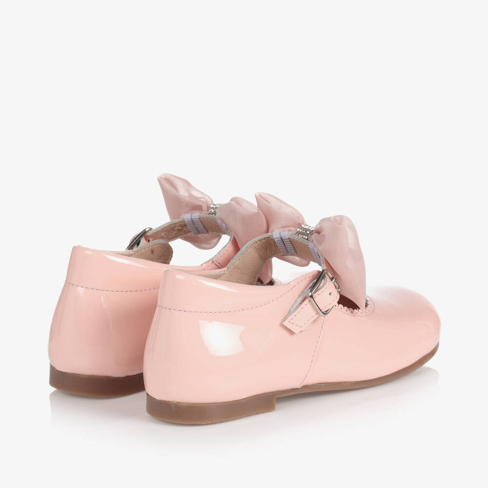 Children's Classics-Girls Pink Patent Bow Shoes | Childrensalon