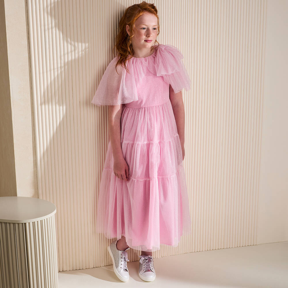 Children's Classics-Girls Silver Sequin Leather Trainers | Childrensalon