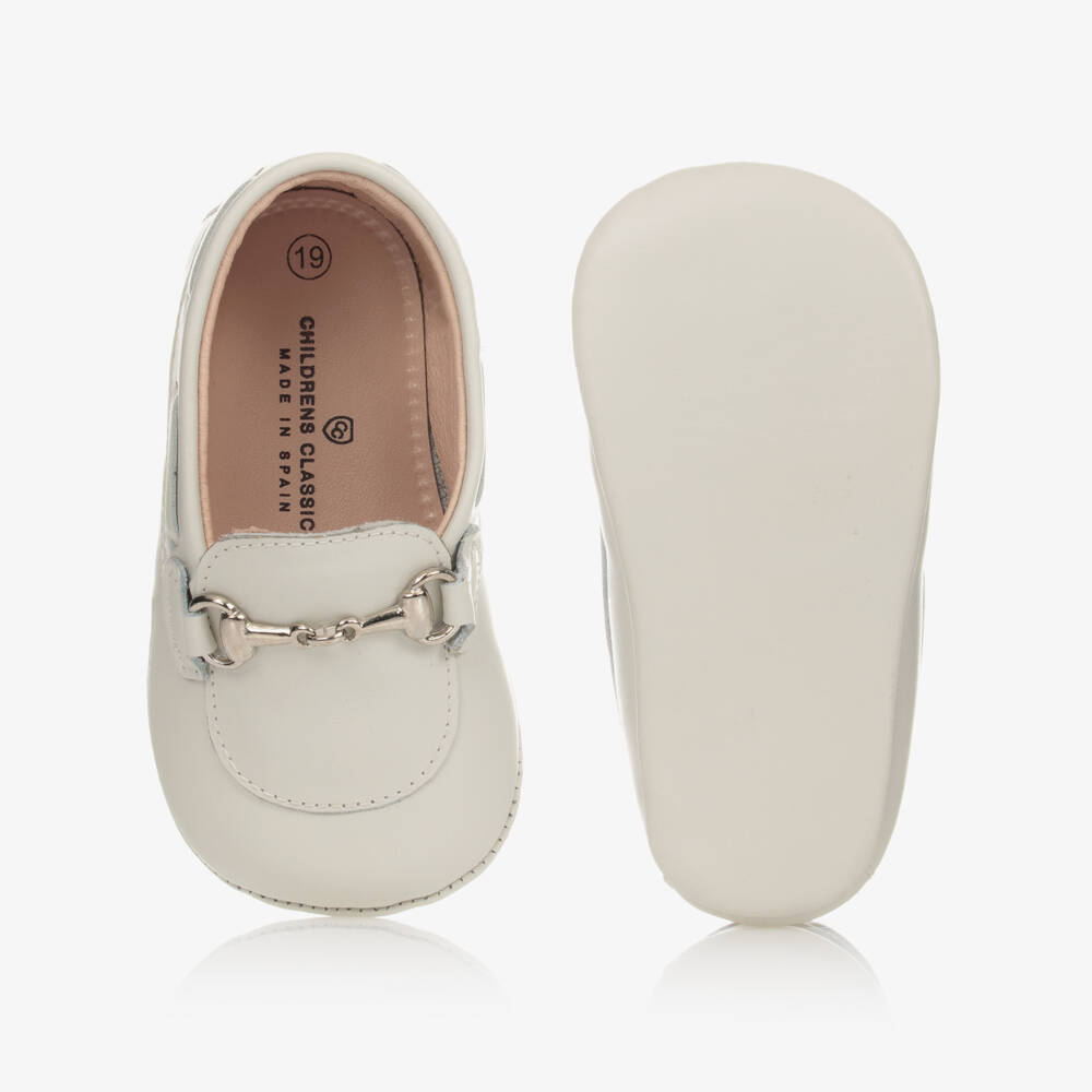 Children's Classics-حذاء جلد لون عاجي | Childrensalon