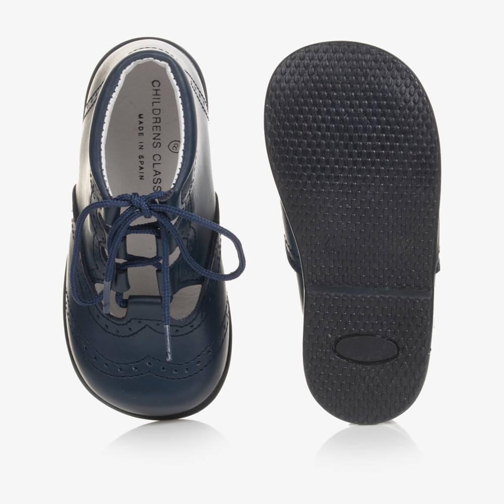 Children's Classics-Синие кожаные туфли | Childrensalon