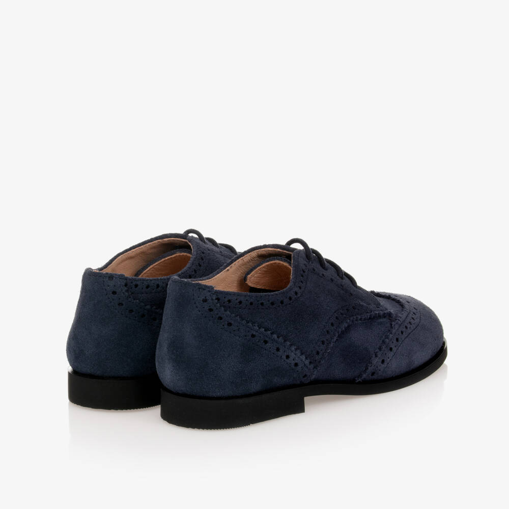 Children's Classics-حذاء بروغ جلد شامواه لون كحلي للأولاد | Childrensalon