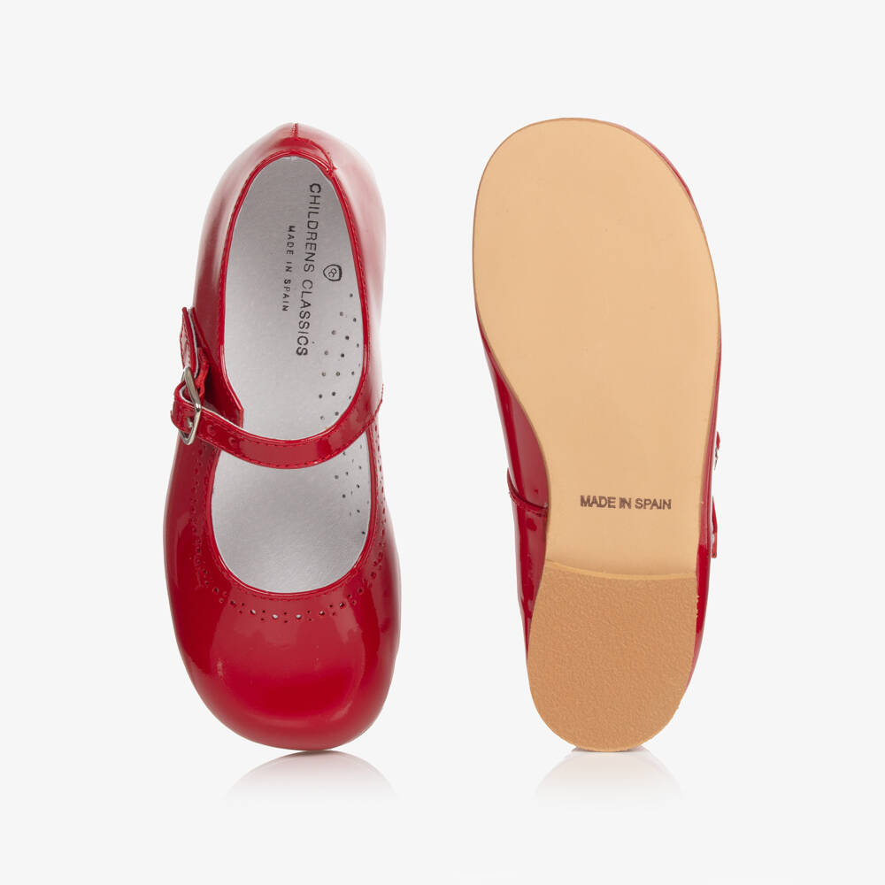 Children's Classics-Red Patent Leather Mary Jane Shoes | Childrensalon