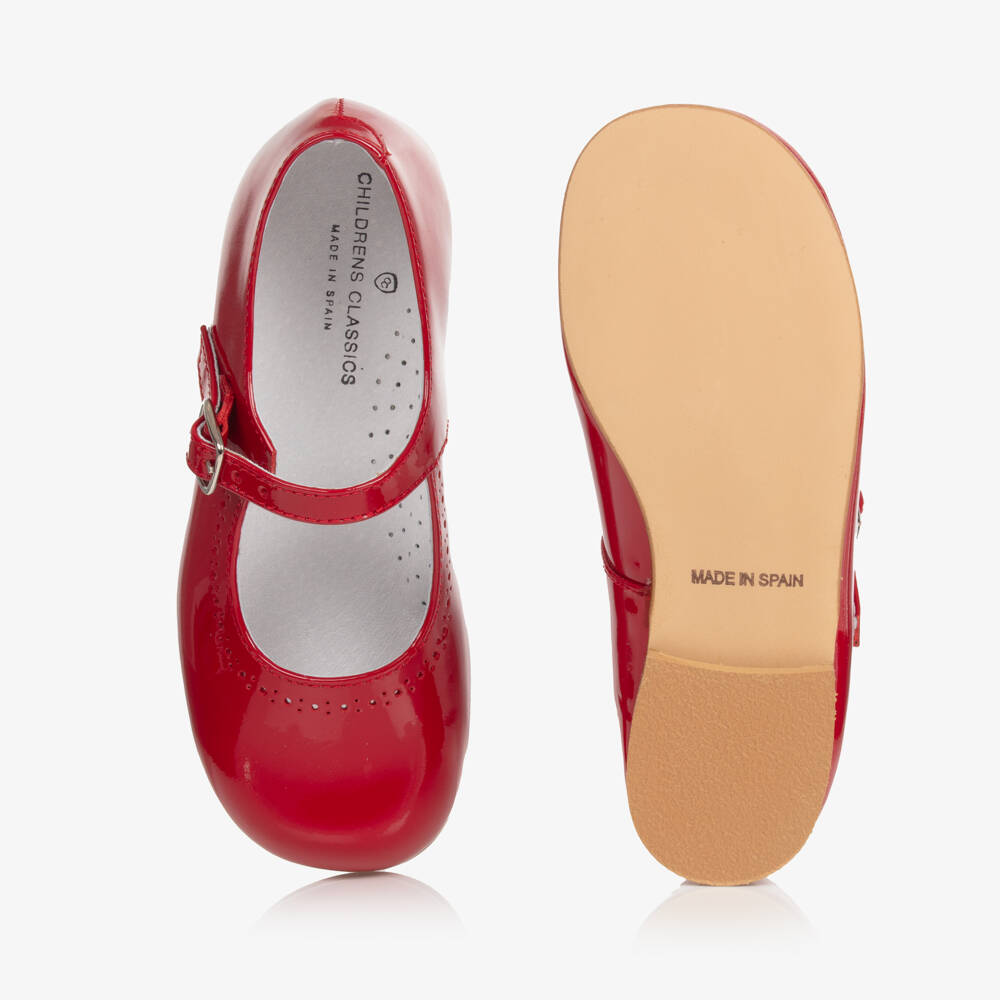 Children's Classics-Red Patent Leather Mary Jane Shoes | Childrensalon