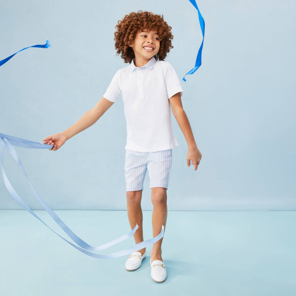 Children's Classics-White Leather Loafers | Childrensalon