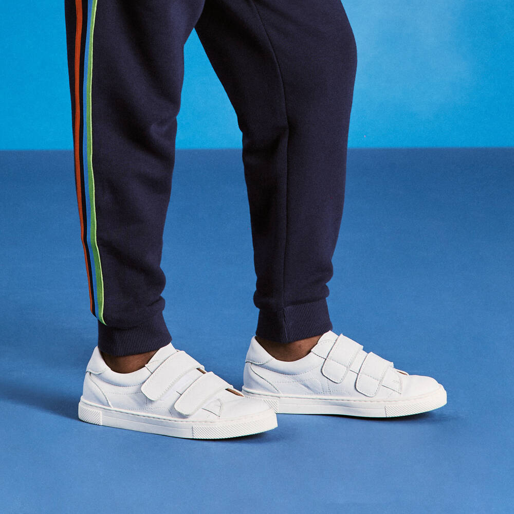 Children's Classics-Белые кожаные кроссовки | Childrensalon