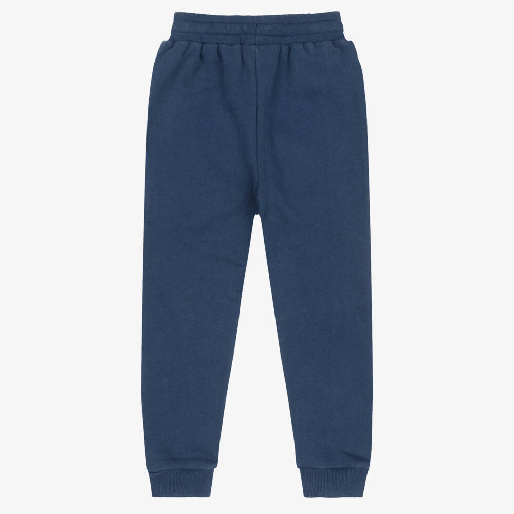 Childrensalon Essentials-Boys Blue & Grey Organic Joggers (2 Pack) | Childrensalon
