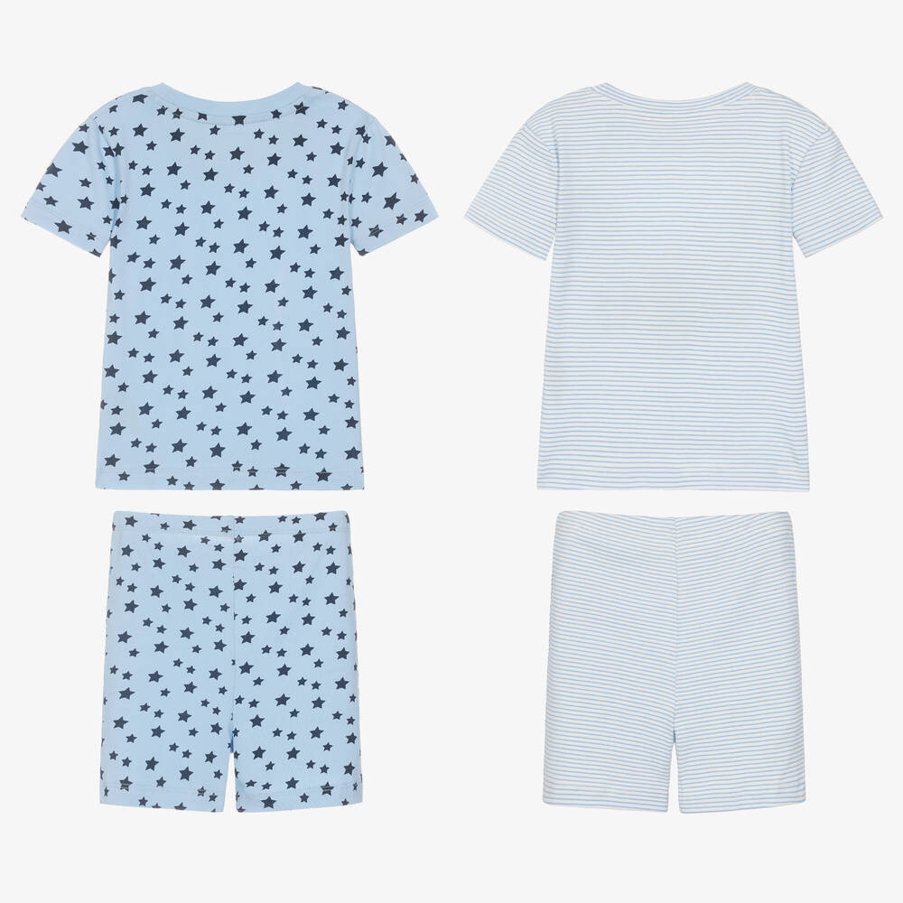 Childrensalon Essentials-Короткие голубые пижамы из органического хлопка (2шт.) | Childrensalon