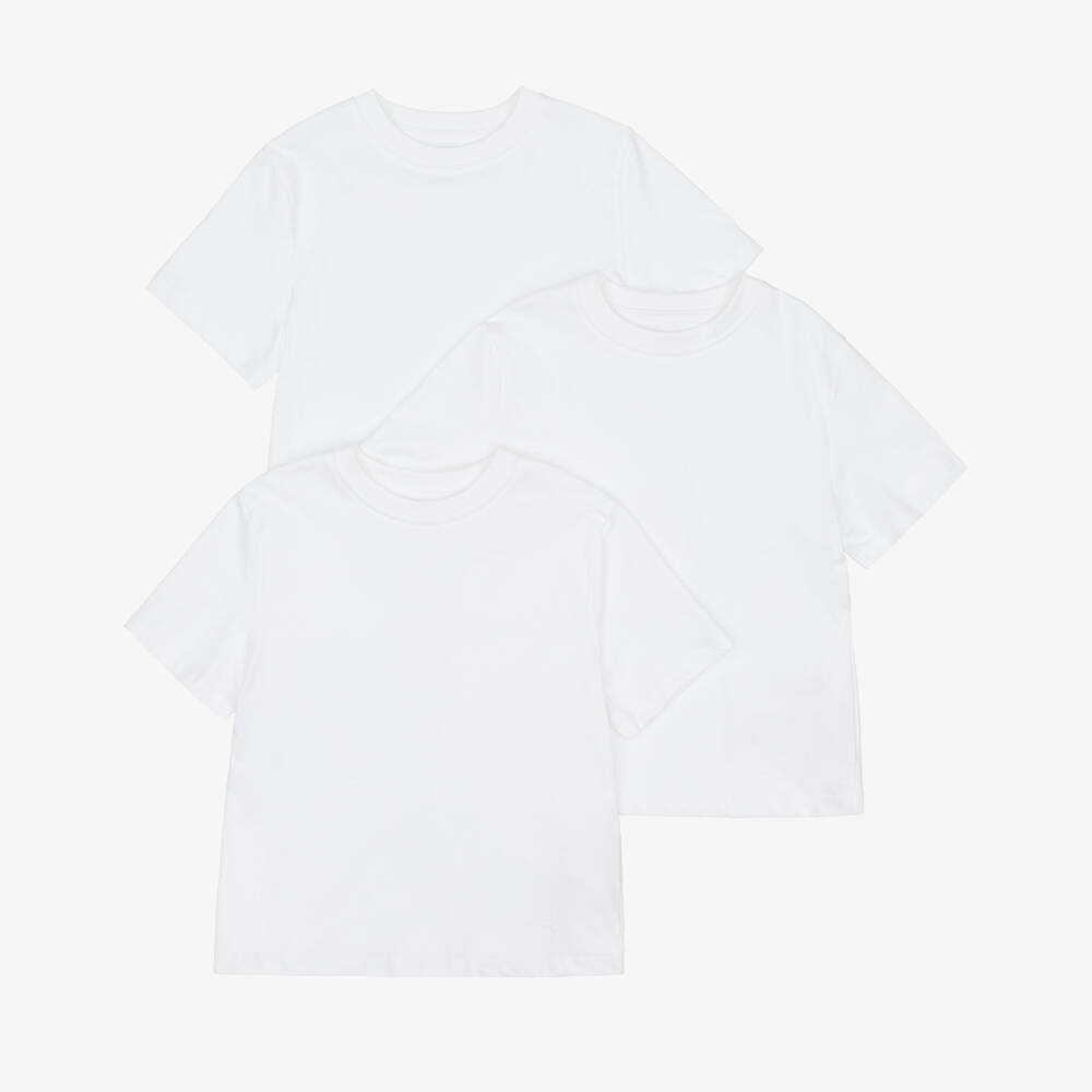 Childrensalon Essentials-Boys Organic Cotton T-Shirts (3 Pack) | Childrensalon