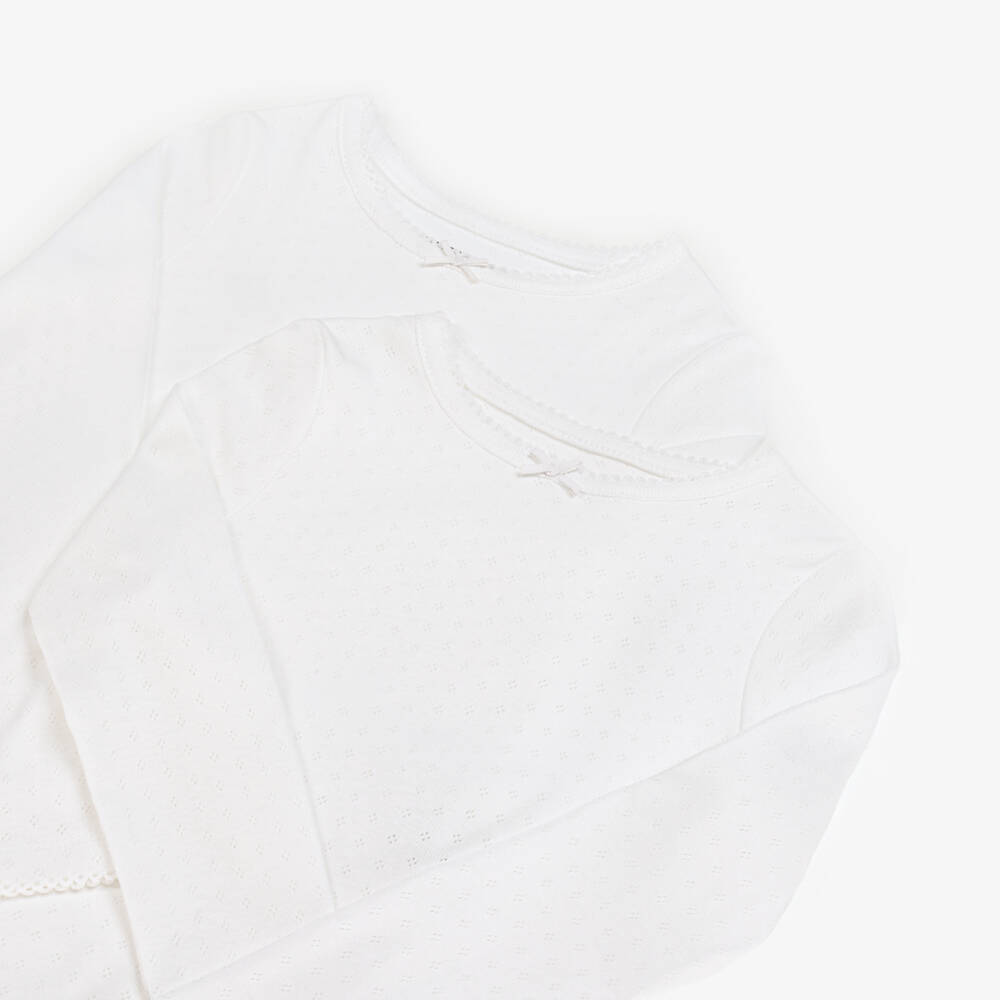 Childrensalon Essentials-Топы с длинными рукавами из органического хлопка для девочек (2 шт.) | Childrensalon