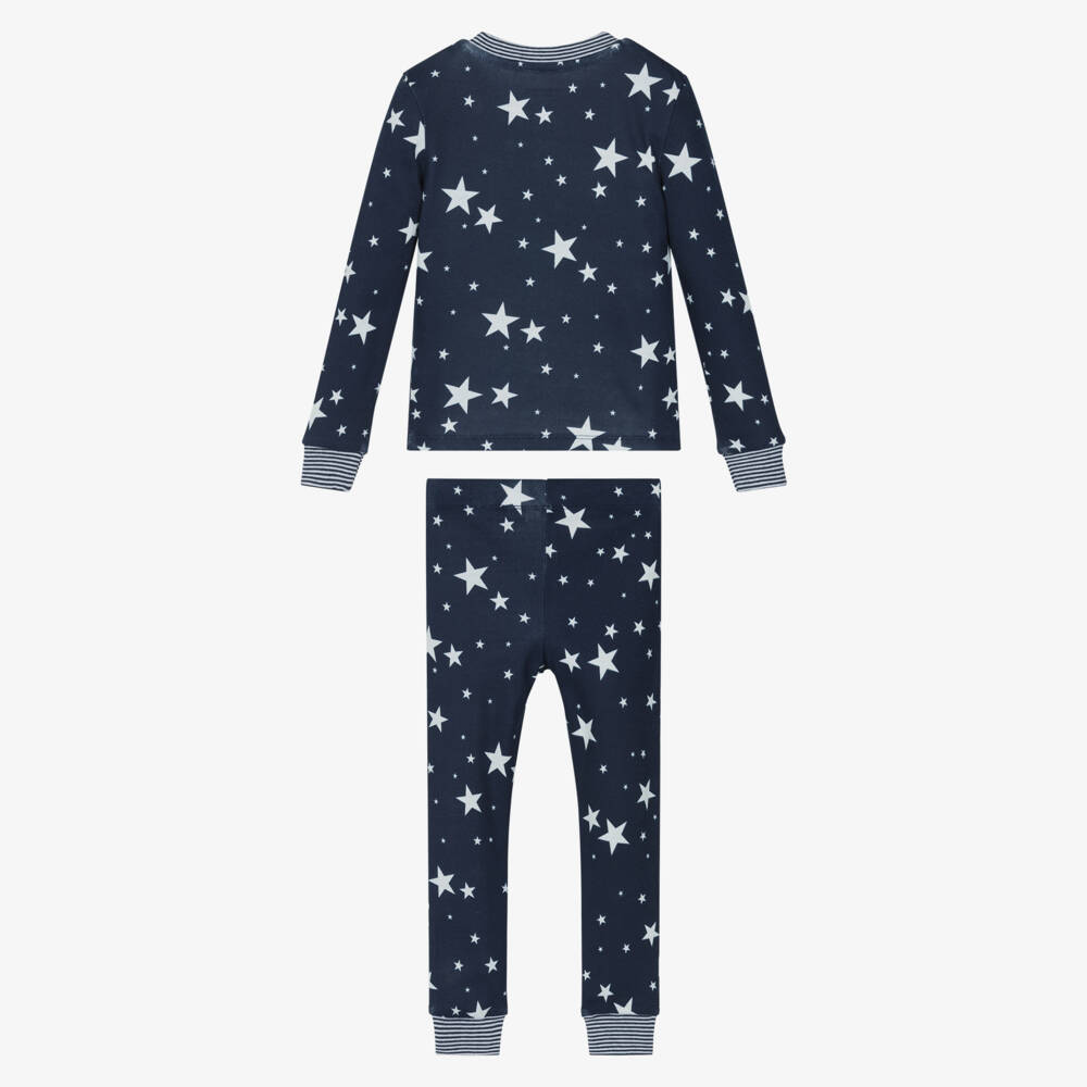 Childrensalon Essentials-Navy Blue Glow In The Dark Cotton Pyjamas | Childrensalon