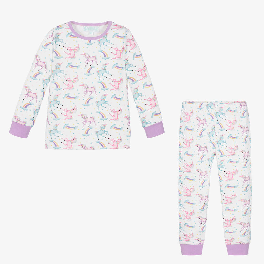 Childrensalon Hampers-Girls Unicorn Pyjamas & Teddy Bear Gift Hamper | Childrensalon