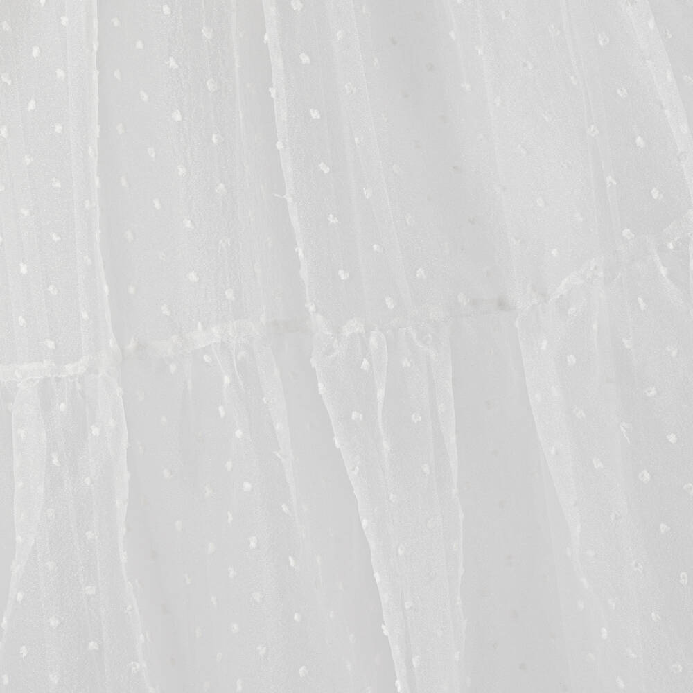 Childrensalon Occasions-Girls White Organza Bow Dress | Childrensalon