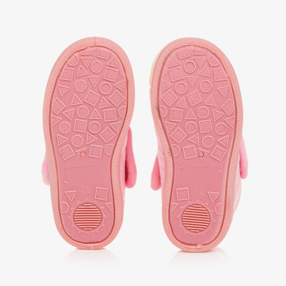 Chipmunks-Girls Pink Fleece Cat Slippers | Childrensalon