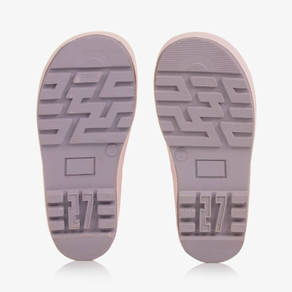 Chipmunks-Girls Pink Floral Bunny Rain Boots | Childrensalon