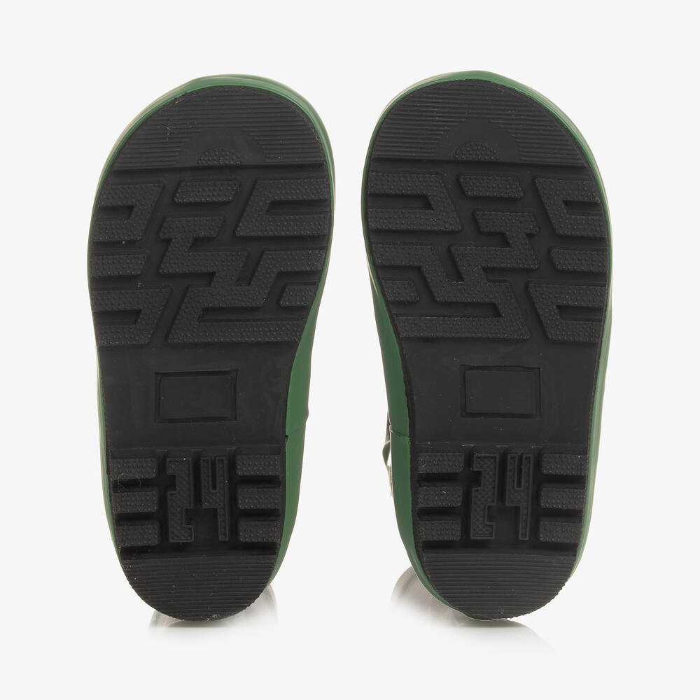 Chipmunks-White Football Rain Boots | Childrensalon